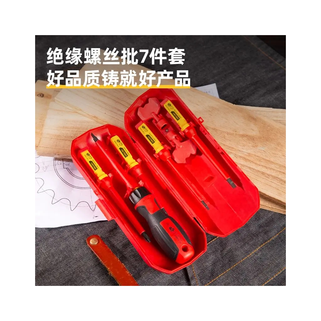 Набір викруток Deli 7 шт.VDE 1000V (DL510107) - зображення 2