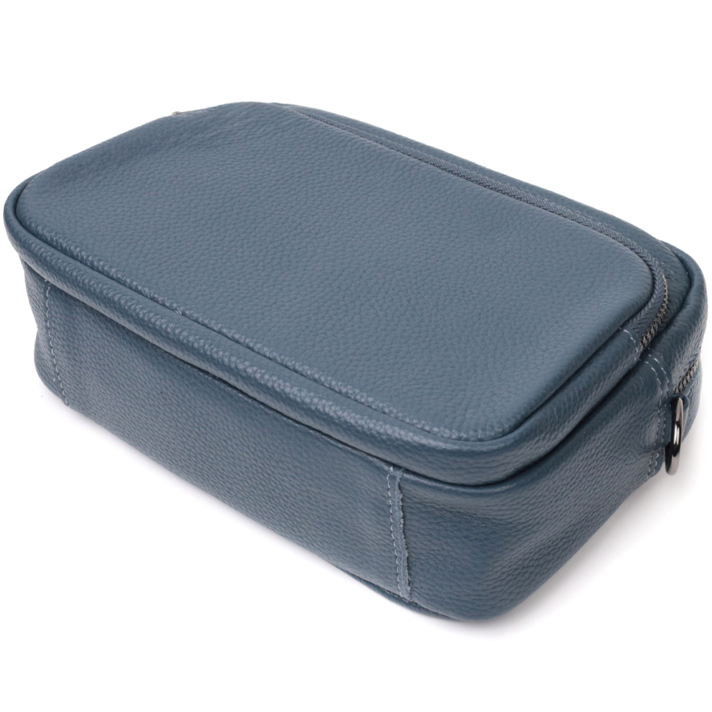 Сумка Vintage Жіноча крос-боді з натуральної шкіри Синя (22297) - зображення 5