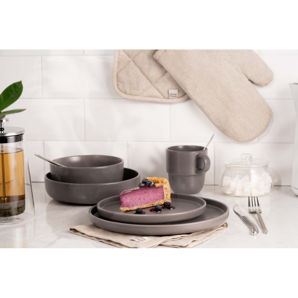 Тарілка Ardesto Trento Dessert 20,5 см Grey (AR2920TG) - зображення 2