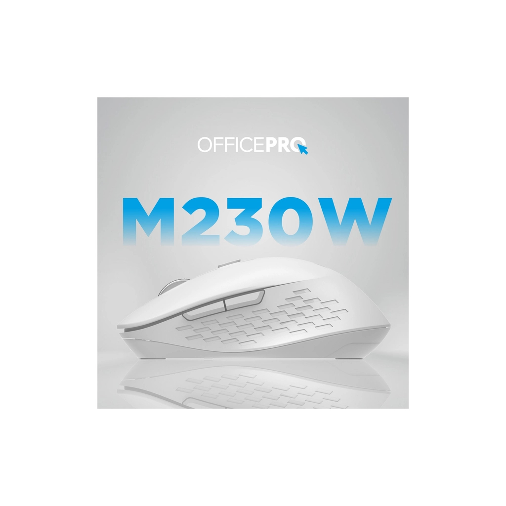 Мишка OfficePro M230W Silent Click Wireless/Bluetooth White (M230W) - изображение 5