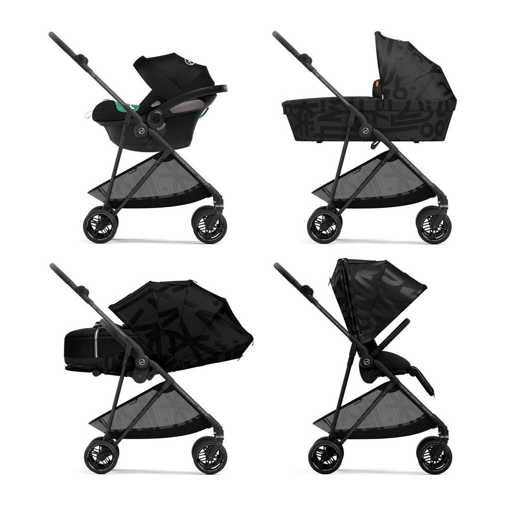 Коляска Cybex Коляска Melio Real Black (з бампером) (522002631) - зображення 8