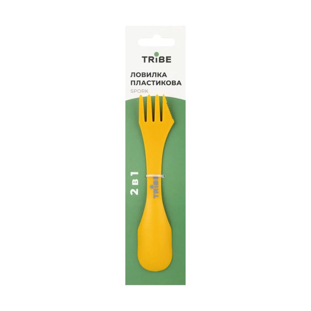 Ложка-виделка туристична Tribe Spork пластикова yellow (T-FC-0031-yellow) - зображення 3