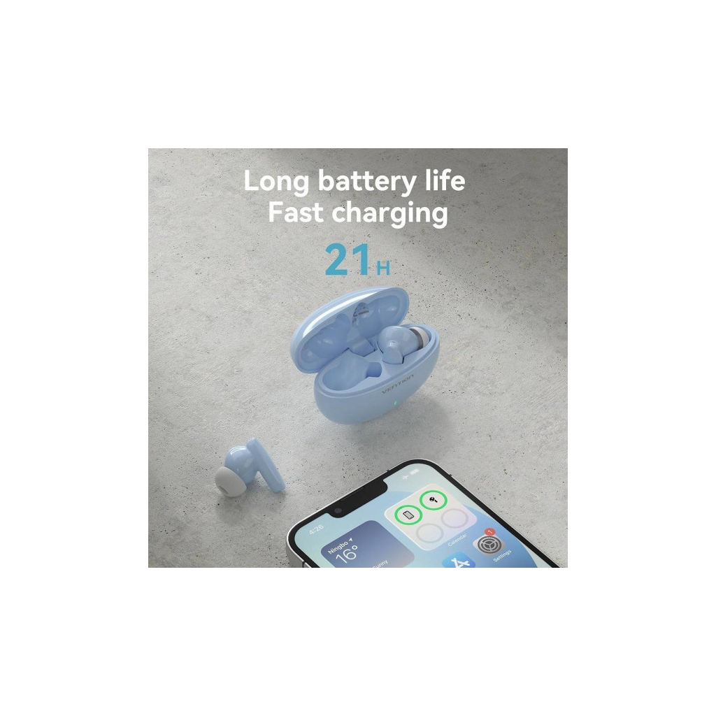 Навушники Vention Elf Earbuds E01 Blue (NBFS0) - зображення 11