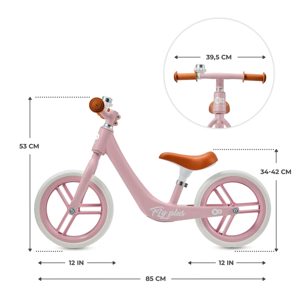 Біговел Kinderkraft Fly Plus Pink (KRFLPL00PNK0000) (5902533925414) - зображення 7
