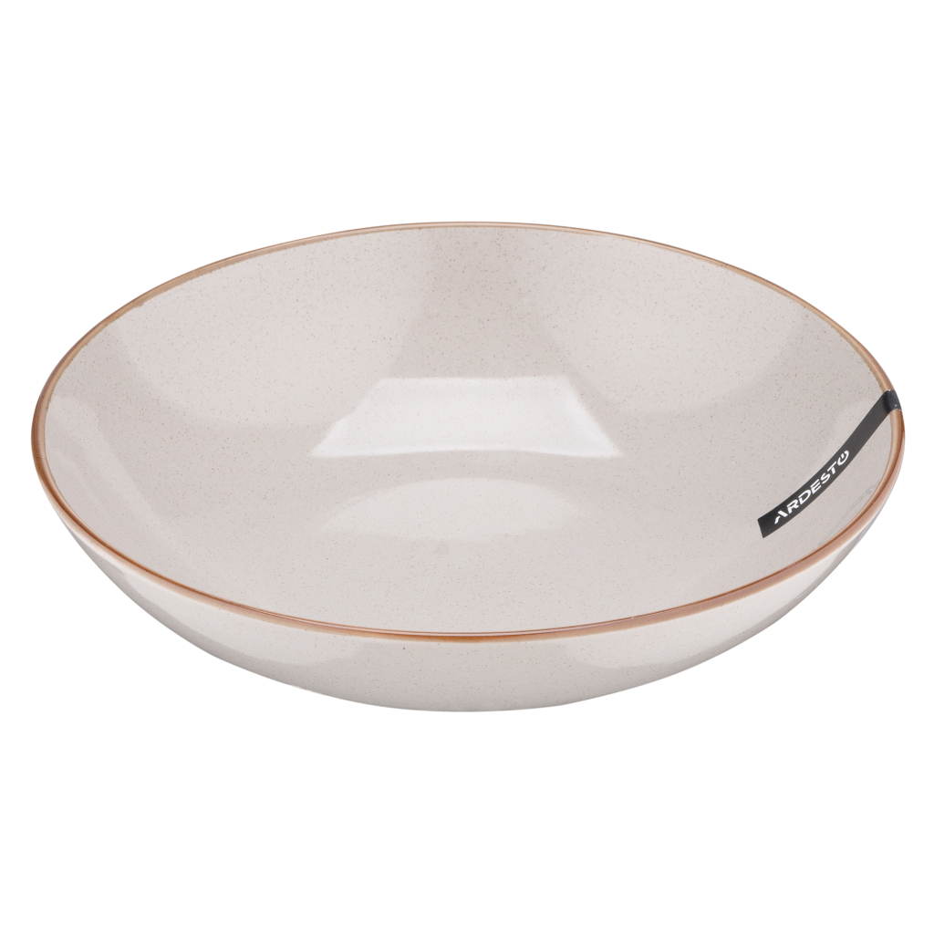 Тарілка Ardesto Apulia, 820мл, 20.8см, кераміка, сірий (AR2921AG) - зображення 4