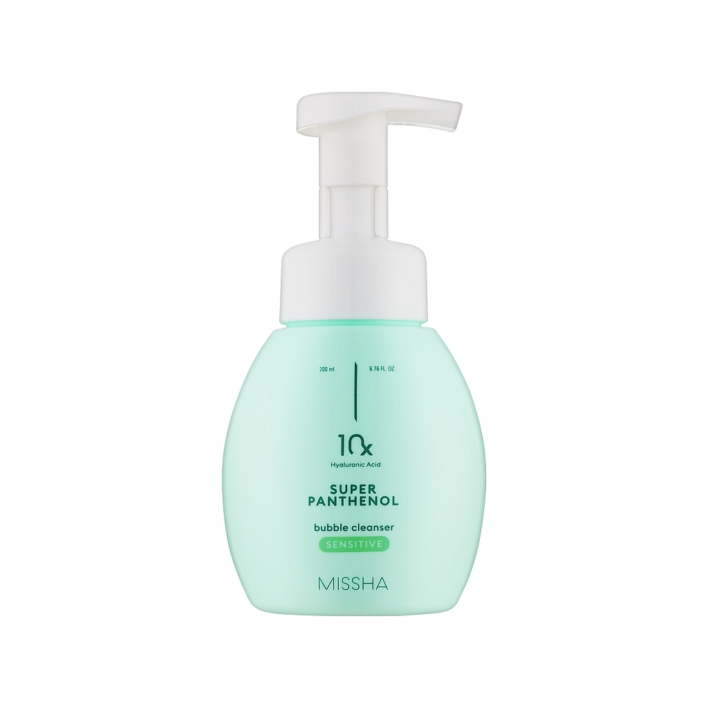 Пінка для вмивання Missha Super Panthenol Bubble Cleanser Sensitive 200 мл (8809747961450) - зображення 1