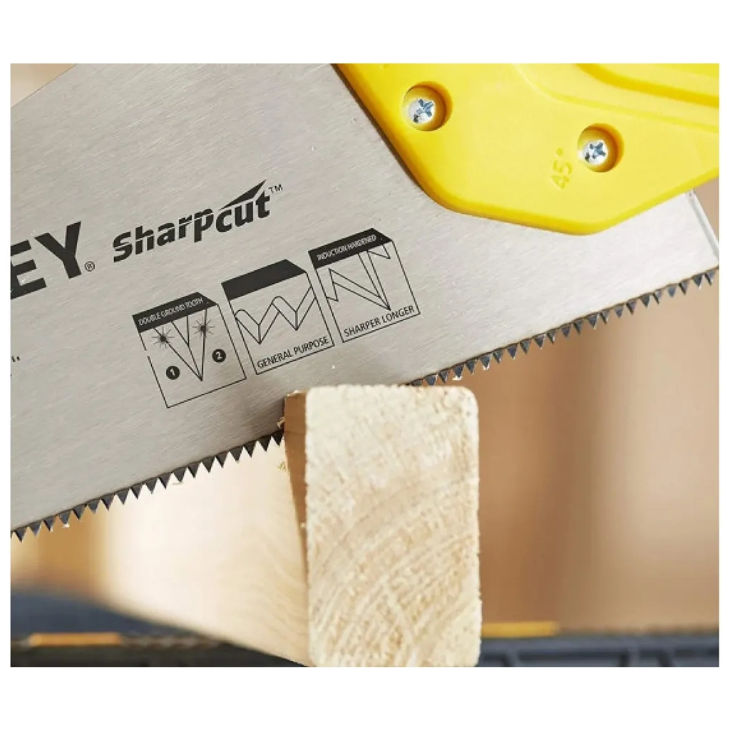 Ножівка Stanley SHARPCUT із загартованими зубами, L=500мм, 11 tpi. (STHT20371-1) - зображення 2