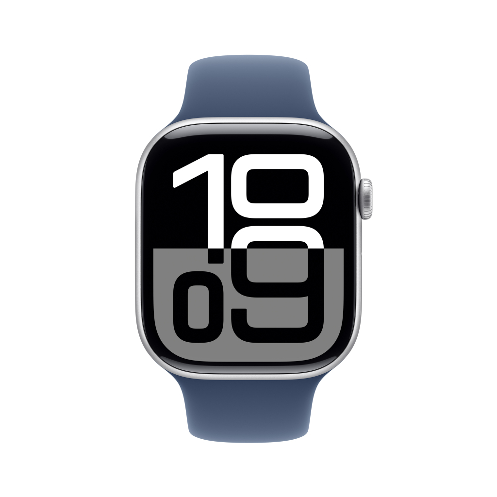 Смарт-годинник Apple Watch Series 10 GPS + Cellular 42mm Gold Titanium Case with Starlight Sport Band - S/M (MX063QH/A) - зображення 2