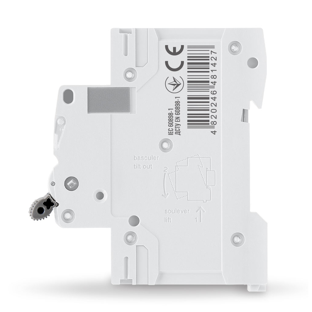 Автоматичний вимикач Videx RS6 RESIST 1п 40А 6кА С (VF-RS6-AV1C40) - изображение 3