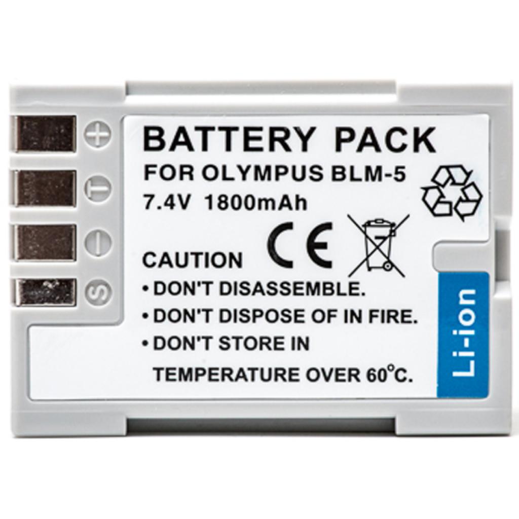 Акумулятор до фото/відео PowerPlant Olympus PS-BLM5 (DV00DV1286) - зображення 2