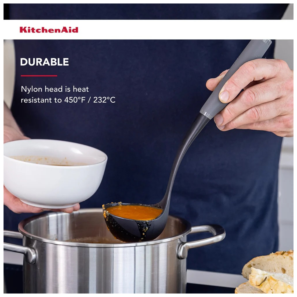Ополоник KitchenAid Coreline, 31,5 см, сірий (KAS006OHCGG) - зображення 6
