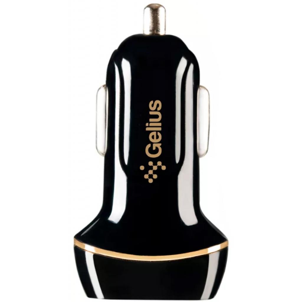 Зарядний пристрій Gelius Ultra Voyager GU-CC02 2USB 2.4A + Cable iPhone X Black (00000077716) - зображення 1