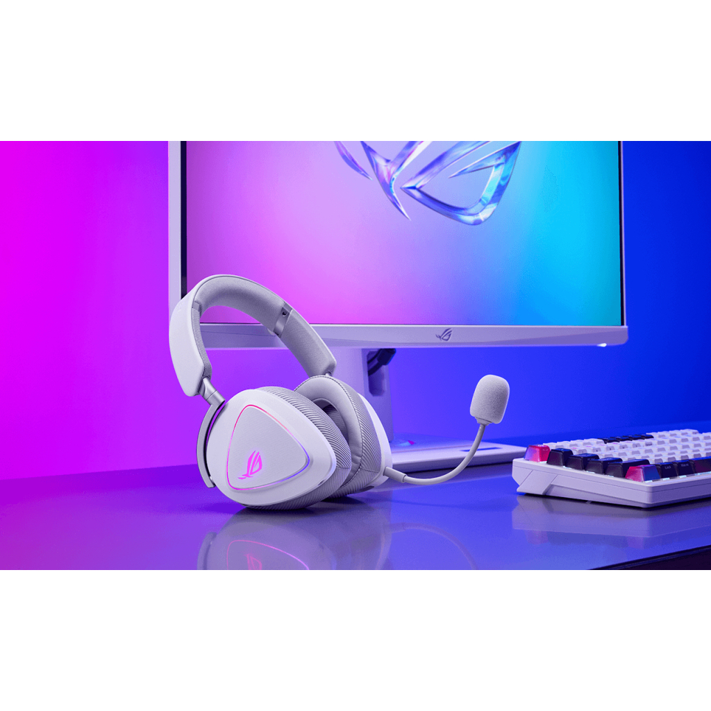 Навушники ASUS ROG Delta II White (90YH03W0-BHUA10) - зображення 2