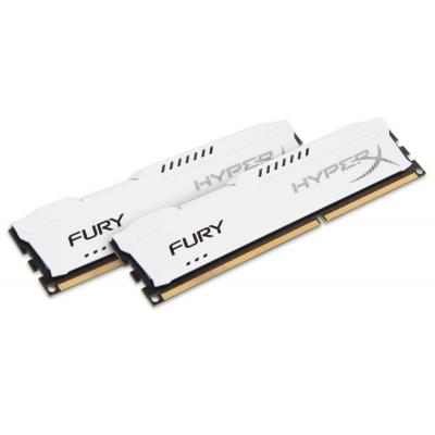 Модуль пам'яті для комп'ютера DDR3 16Gb (2x8GB) 1600 MHz HyperX Fury White Kingston Fury (ex.HyperX) (HX316C10FWK2/16) - зображення 2