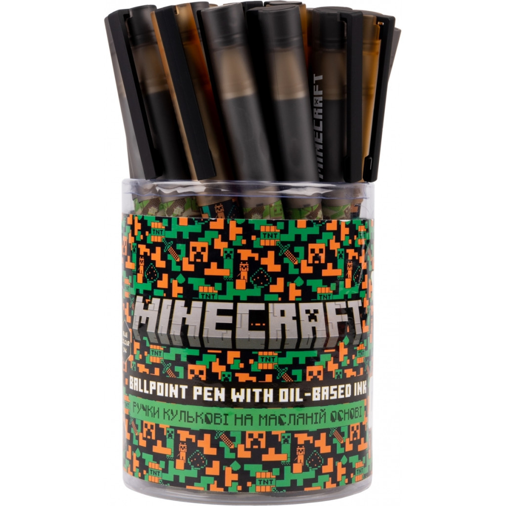 Ручка кулькова Yes Minecraft 0,7 мм синя (412148) - зображення 4