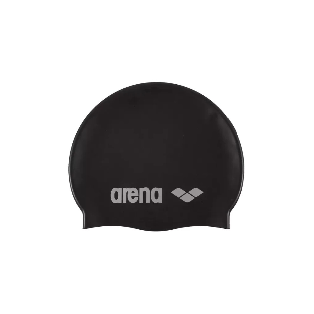 Шапка для плавання Arena Classic Silicone 91662-055 чорний Уні OSFM (3468333887410) - зображення 1