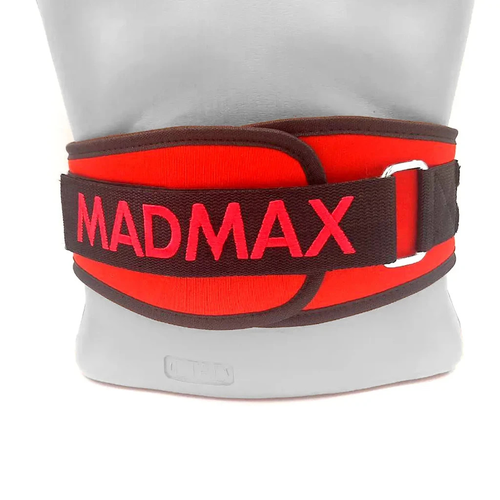 Атлетичний пояс MadMax MFB-421 Simply the Best неопреновий Red S (MFB-421-RED_S) - зображення 4