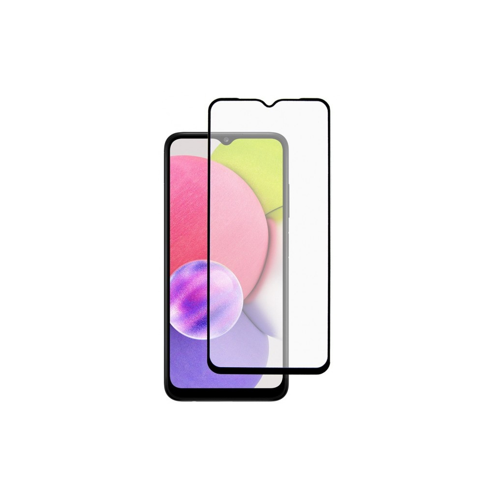 Скло захисне Dengos Full Glue Samsung Galaxy A03 (black) (TGFG-201) - зображення 2