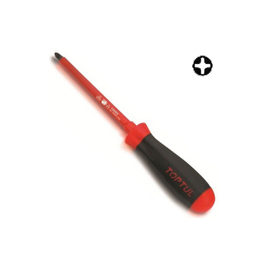 Викрутка Toptul PH1 діелектрична 100 мм (1000V) (FBEB0110) - изображение 1