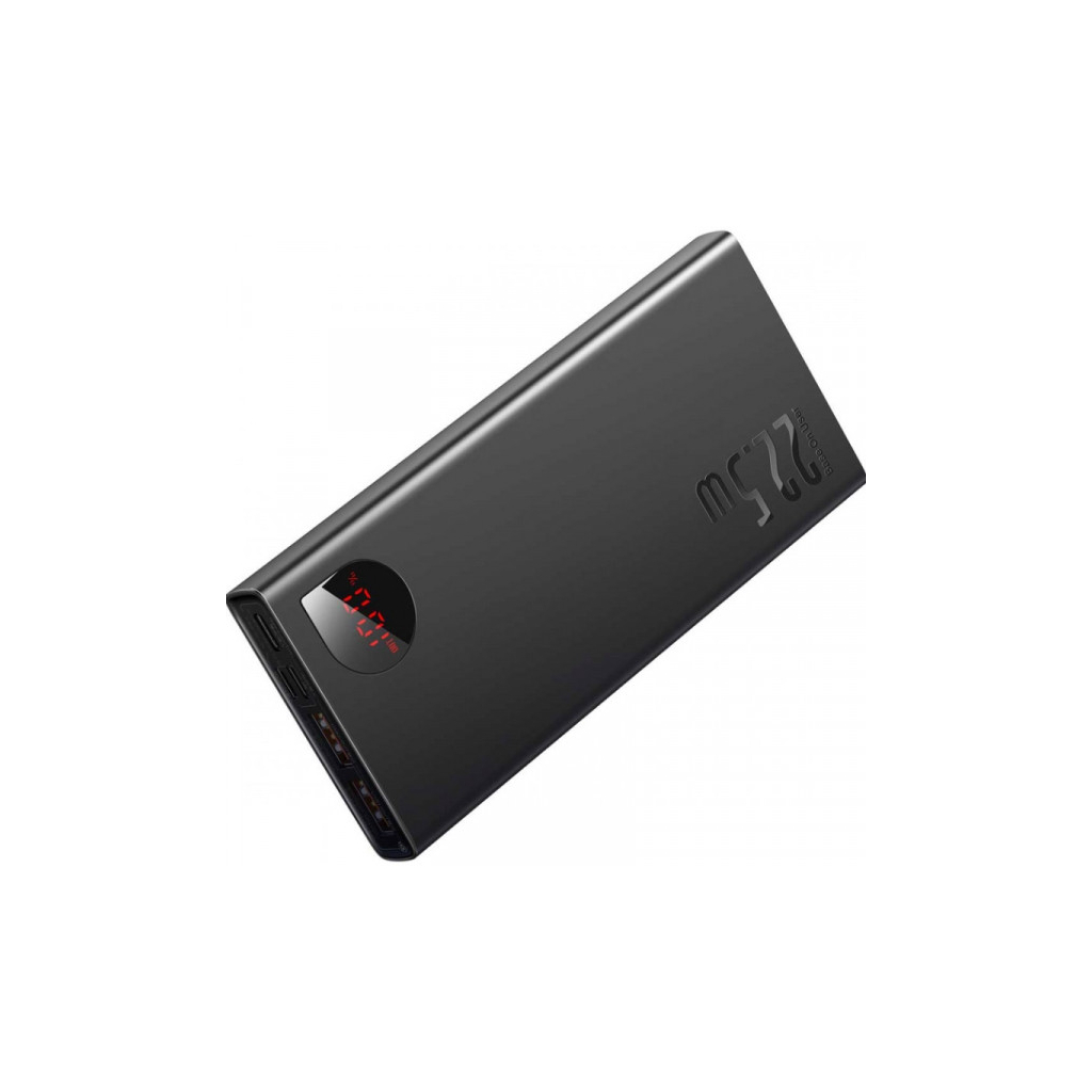 Батарея універсальна Baseus Adaman 10000mAh, PD QC/3.0/22,5W, black (PPAD070001) - зображення 3