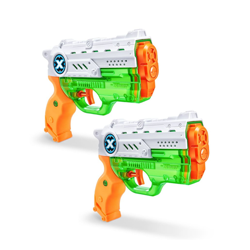 Іграшкова зброя Zuru X-Shot Warfare Набір водних бластерів Fast Fill Nano Double Pack (56334R) - зображення 2