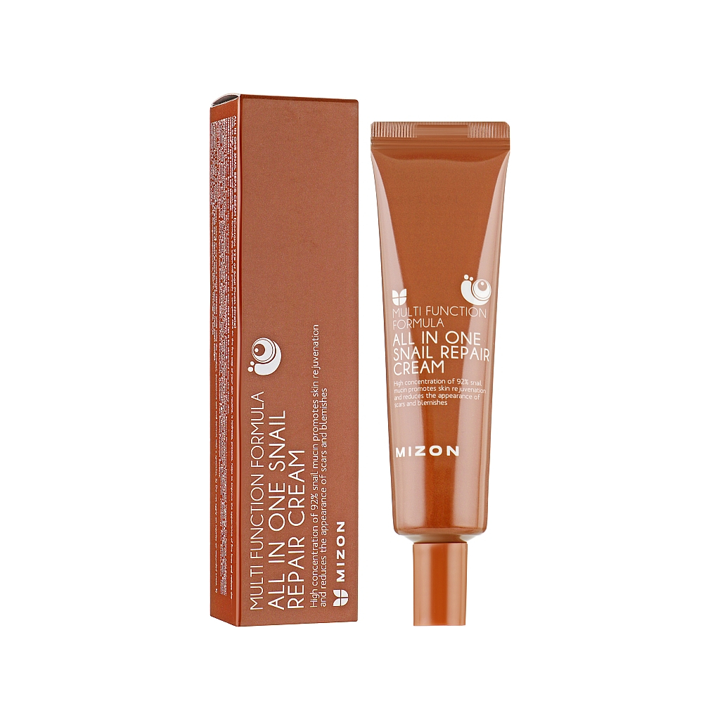 Крем для обличчя Mizon All in One Snail Repair Cream з муцином равлика 35 мл (8809663751647) - зображення 1