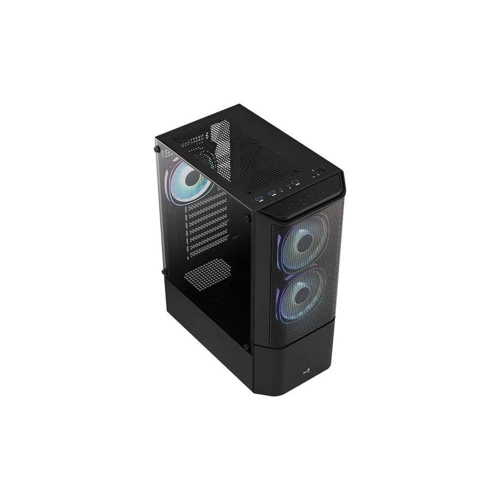 Корпус AeroCool Quantum Mesh-G-BK-v2 Black (ACCM-PV31033.11) - зображення 4