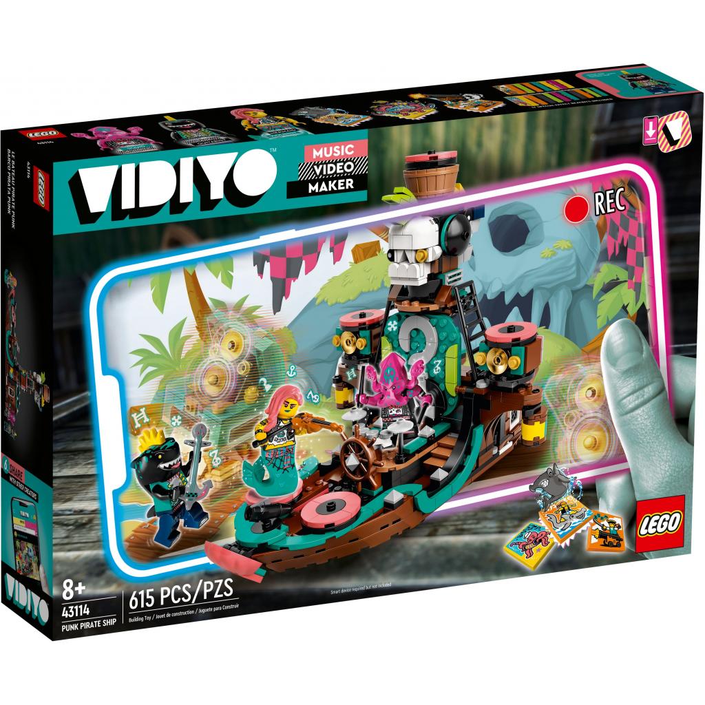 Конструктор LEGO VIDIYO Punk Pirate Ship (Корабель Пірата Панка) 615 деталей (43114) - зображення 1