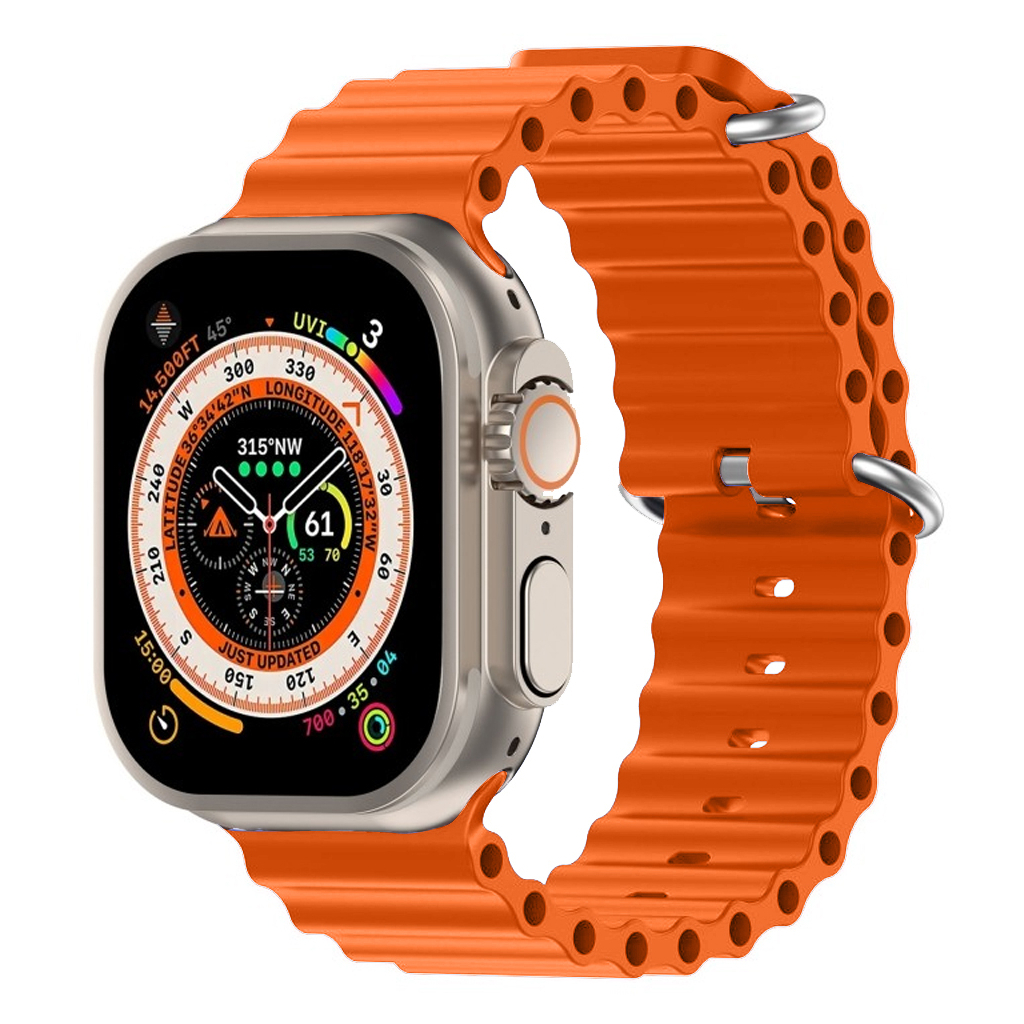 Ремінець до смарт-годинника Armorstandart Ocean Band для Apple Watch 49/46/45/44/42 (Series 1-3) Orange (ARM81039) - зображення 2