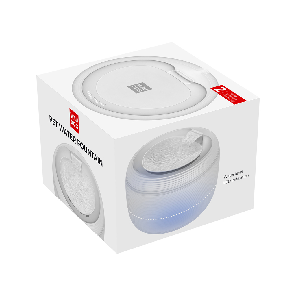 Універсальний посуд для тварин WAUDOG Фонтан-поїлка автоматичний з підсвіткою 2.5 л (506915) - изображение 4