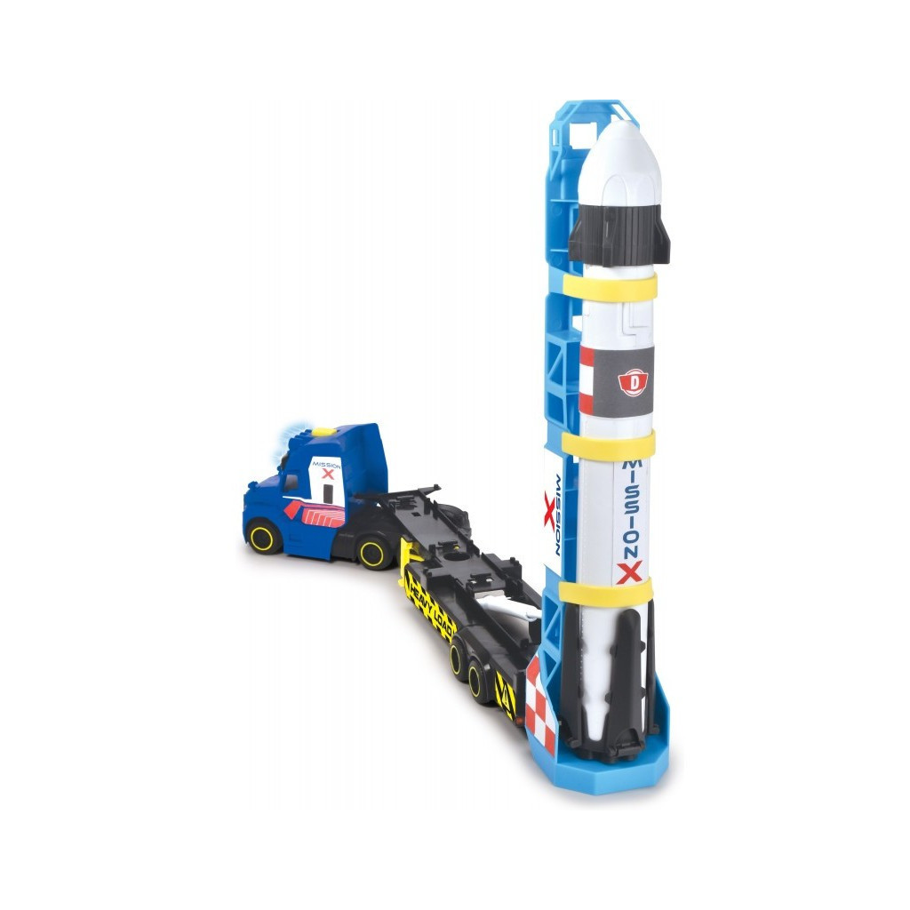 Спецтехніка Dickie Toys Вантажівка Мак Космічна місія з причепом та ракетою, зі звук. та світл. ефектами, 41 см (3747010) - зображення 6