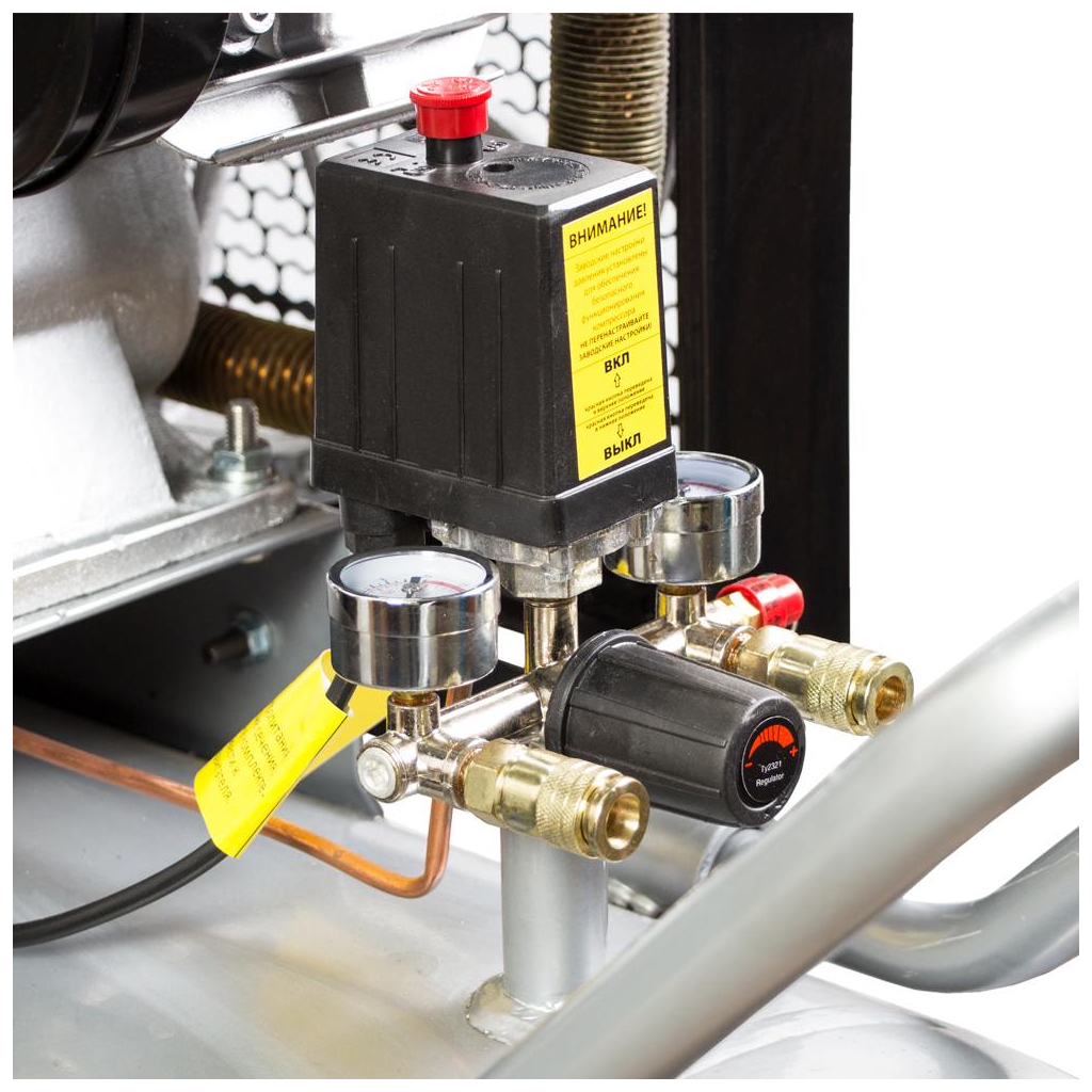 Компресор Sigma ремінний трициліндровий 380В 5.5кВт 865л/хв 10бар 200л (7044761) - зображення 6