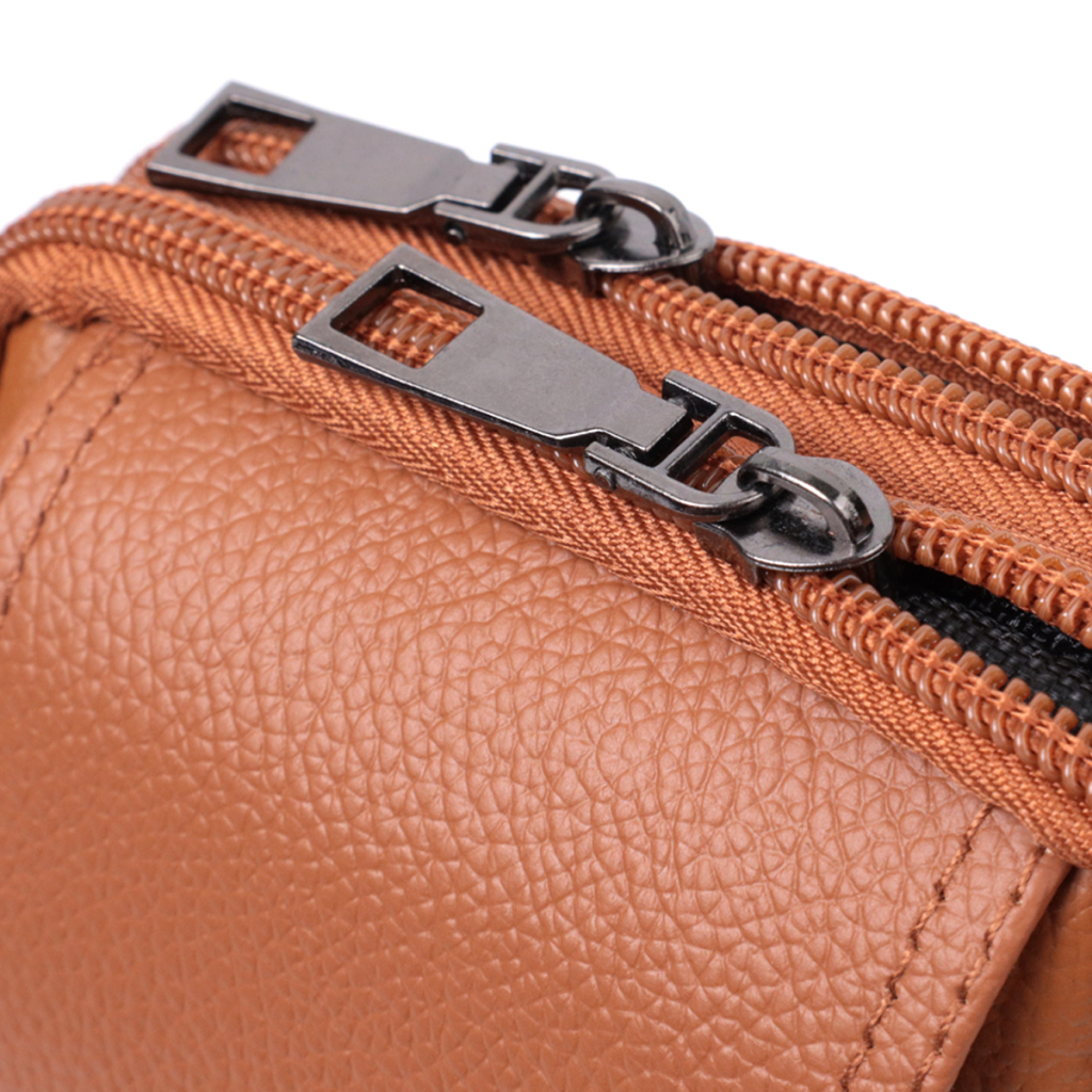 Сумка Vintage На пояс на два відділення з натуральної шкіри Руда (22737) - зображення 7