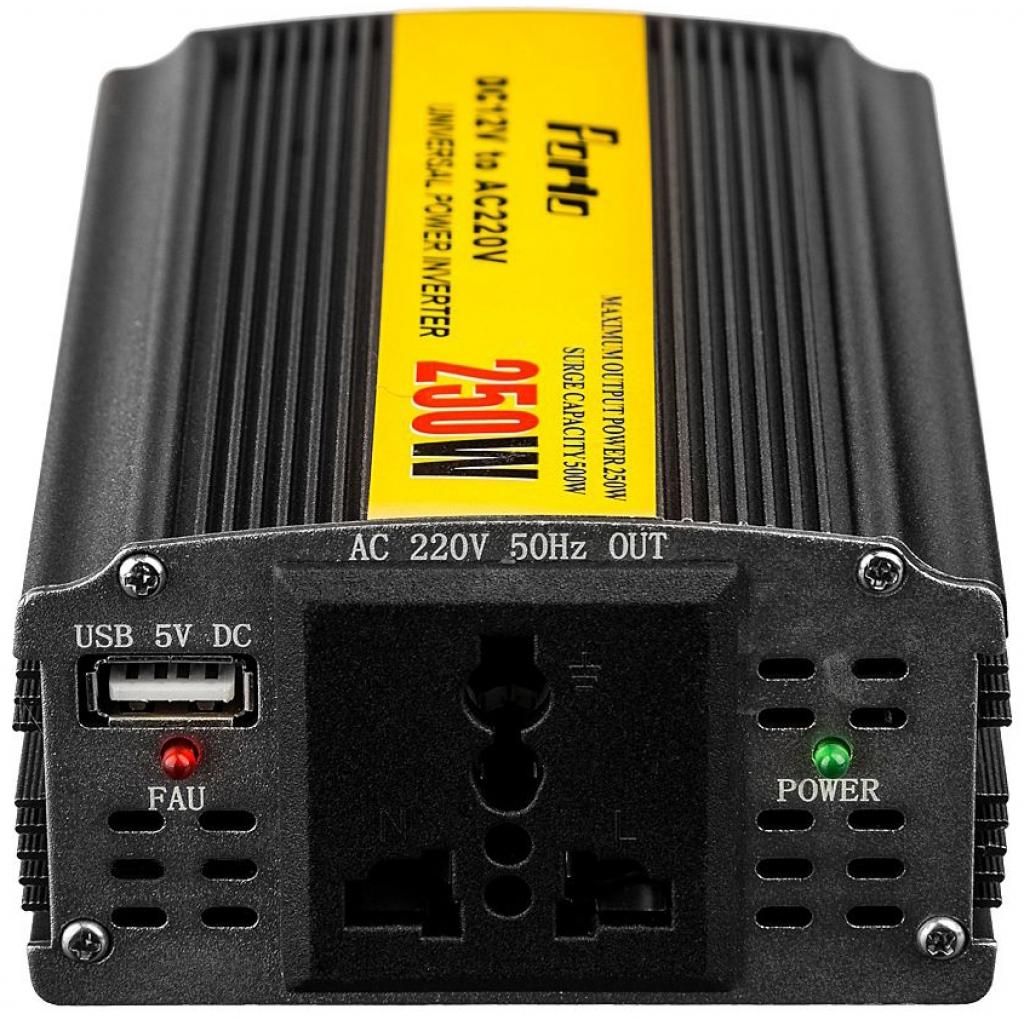 Автомобільний інвертор Porto 12V/220V 250W, USB (MND-250) - изображение 2