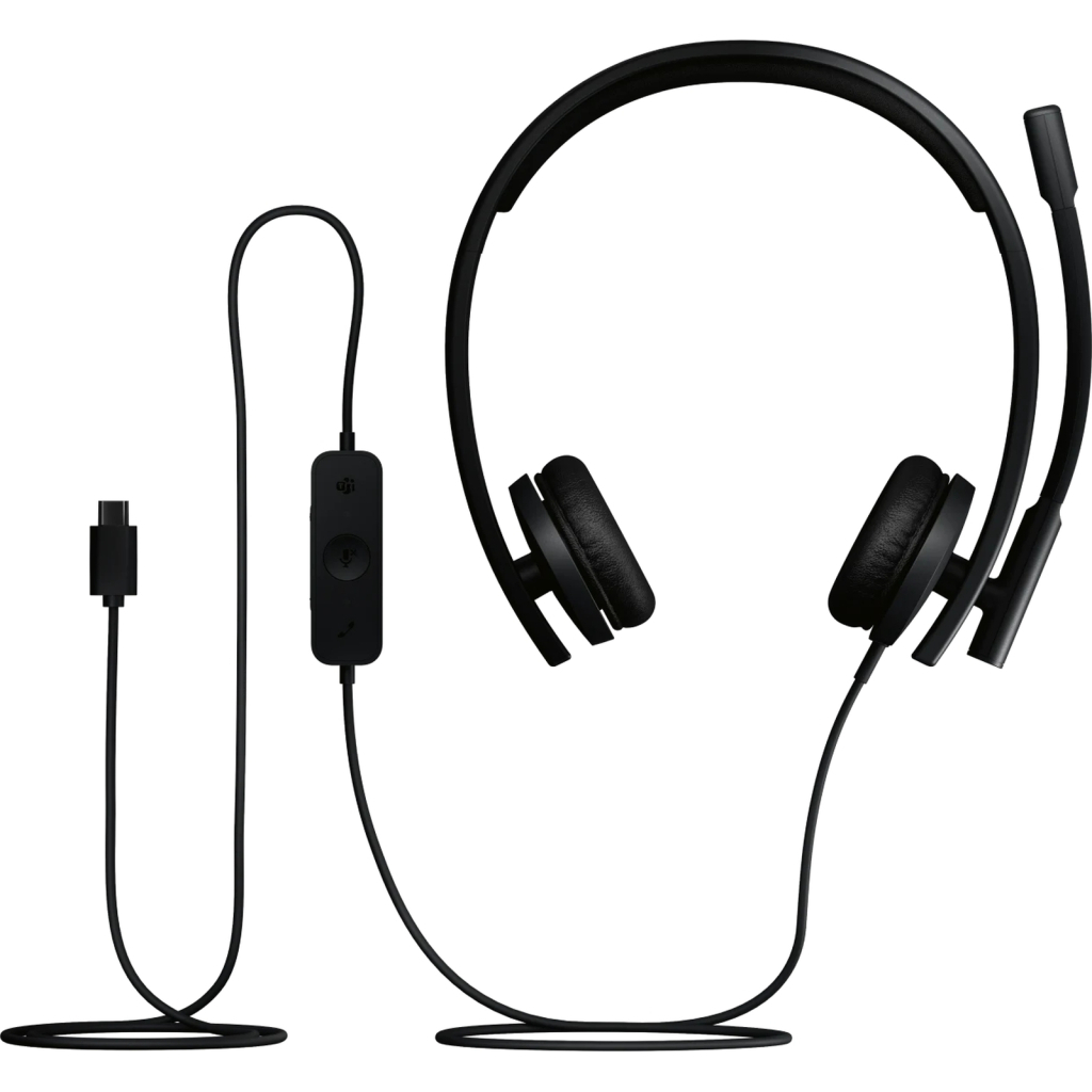 Навушники Logitech H570e Corded for Business Stereo Teams USB-C Black (981-001431) - зображення 5