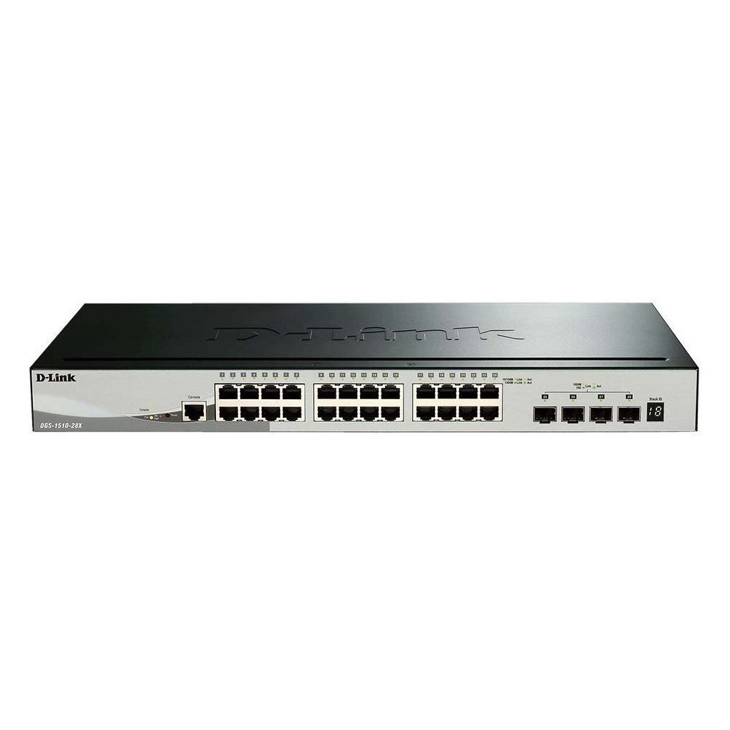 Комутатор мережевий D-Link DGS-1510-28X/E - зображення 1