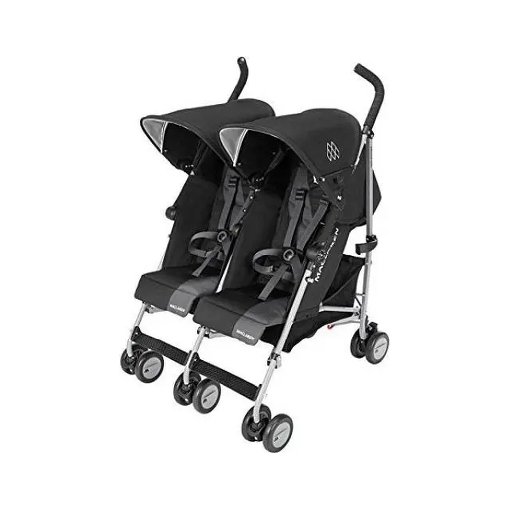 Коляска Maclaren Twin Triumph для двійні Чорно-сіра (WM1Y120032) - зображення 1