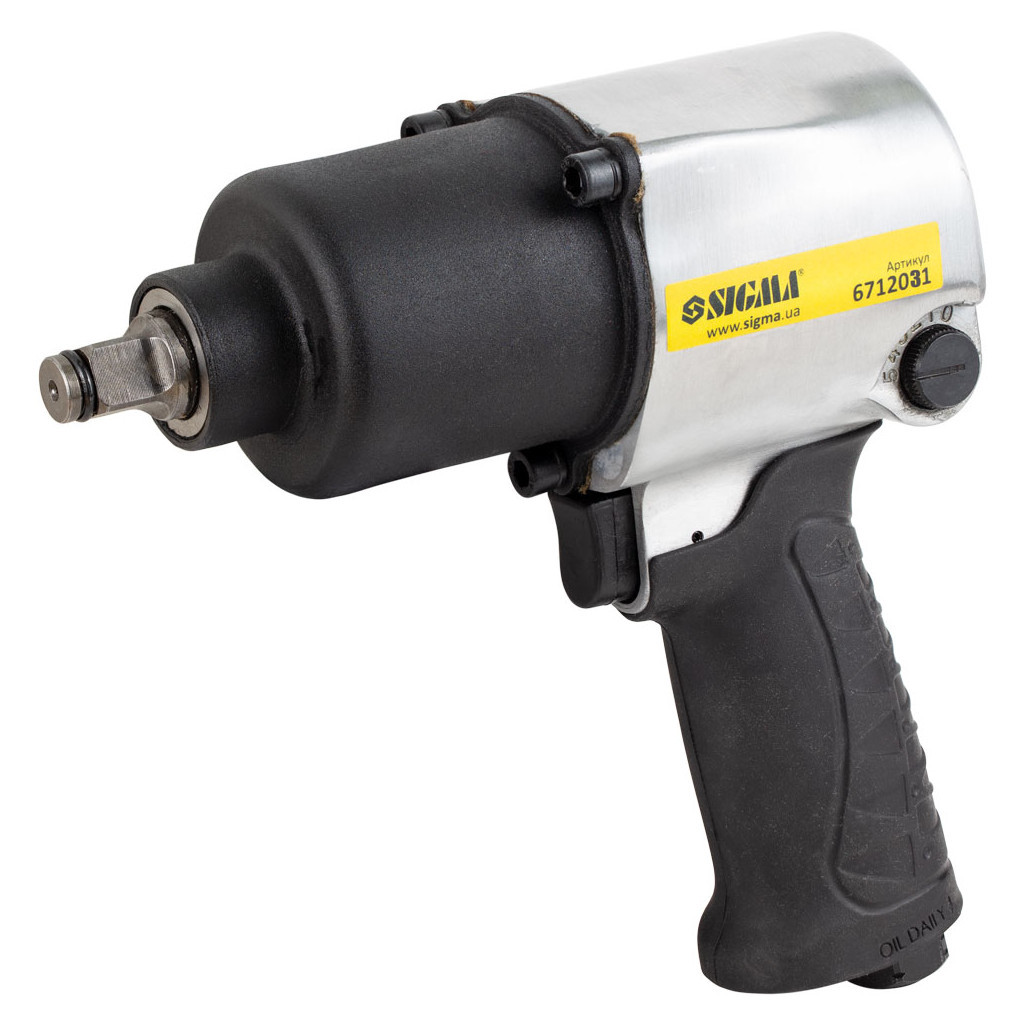 Гайковерт Sigma 1/2" з набором насадок, кейс (6712031) - зображення 2