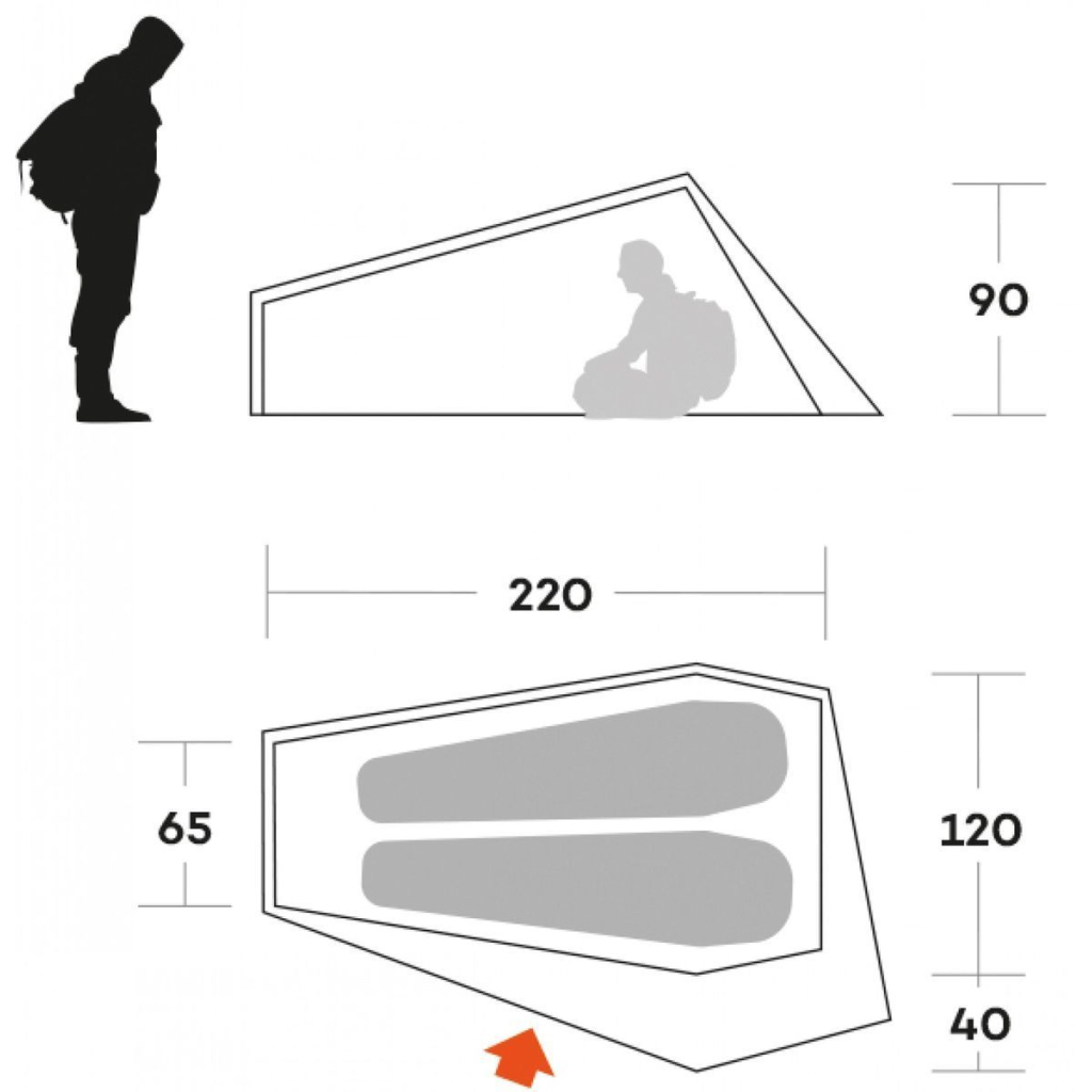 Намет Ferrino Piuma 2 Blue (91215OOB) (931780) - зображення 5