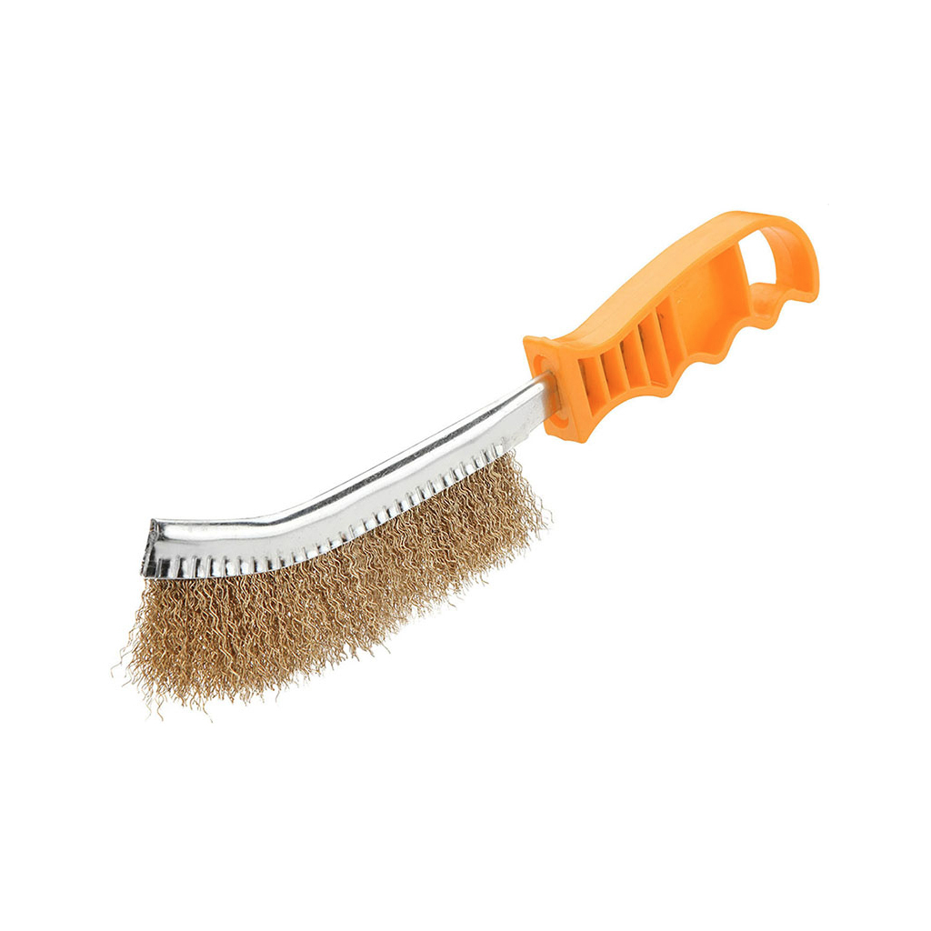 Щітка по металу Tolsen 250 мм гофрований дріт, пластикова ручка (32060) - зображення 1