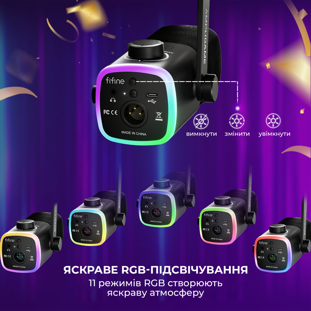 Мікрофон Fifine AM9 USB Black (AM9) - зображення 12
