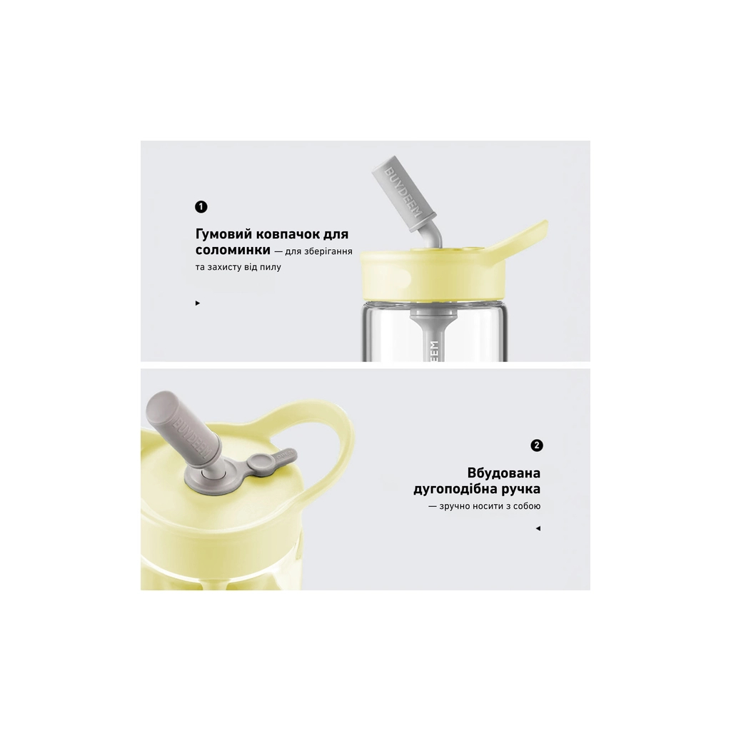 Пляшка для води Buydeem CD1017 500 мл Mellow Yellow (CD1017-MY) - зображення 8