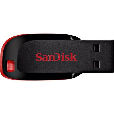 USB флеш накопичувач SanDisk 64GB Cruzer Blade Black/red USB 2.0 (SDCZ50-064G-B35) - зображення 1