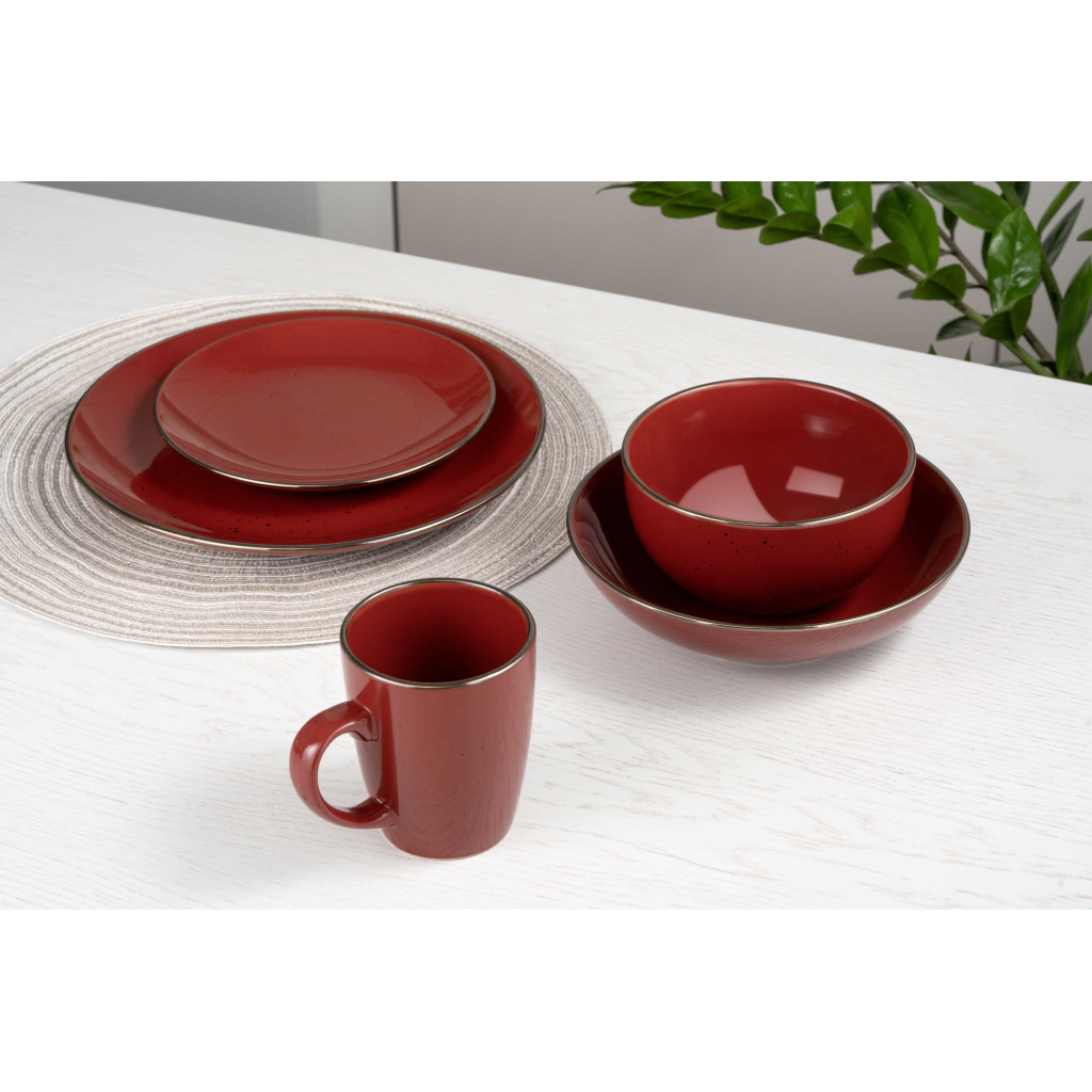 Тарілка Ardesto Bagheria Dinner 26 см Sangria (AR2926R) - зображення 4