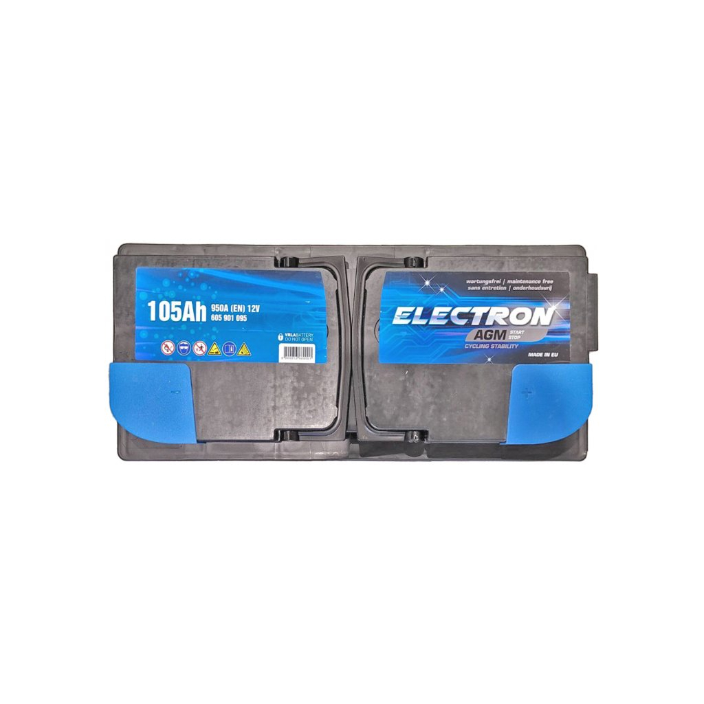 Акумулятор автомобільний ELECTRON AGM 105Ah Ев (-/+) (950EN) (605901095) - зображення 3