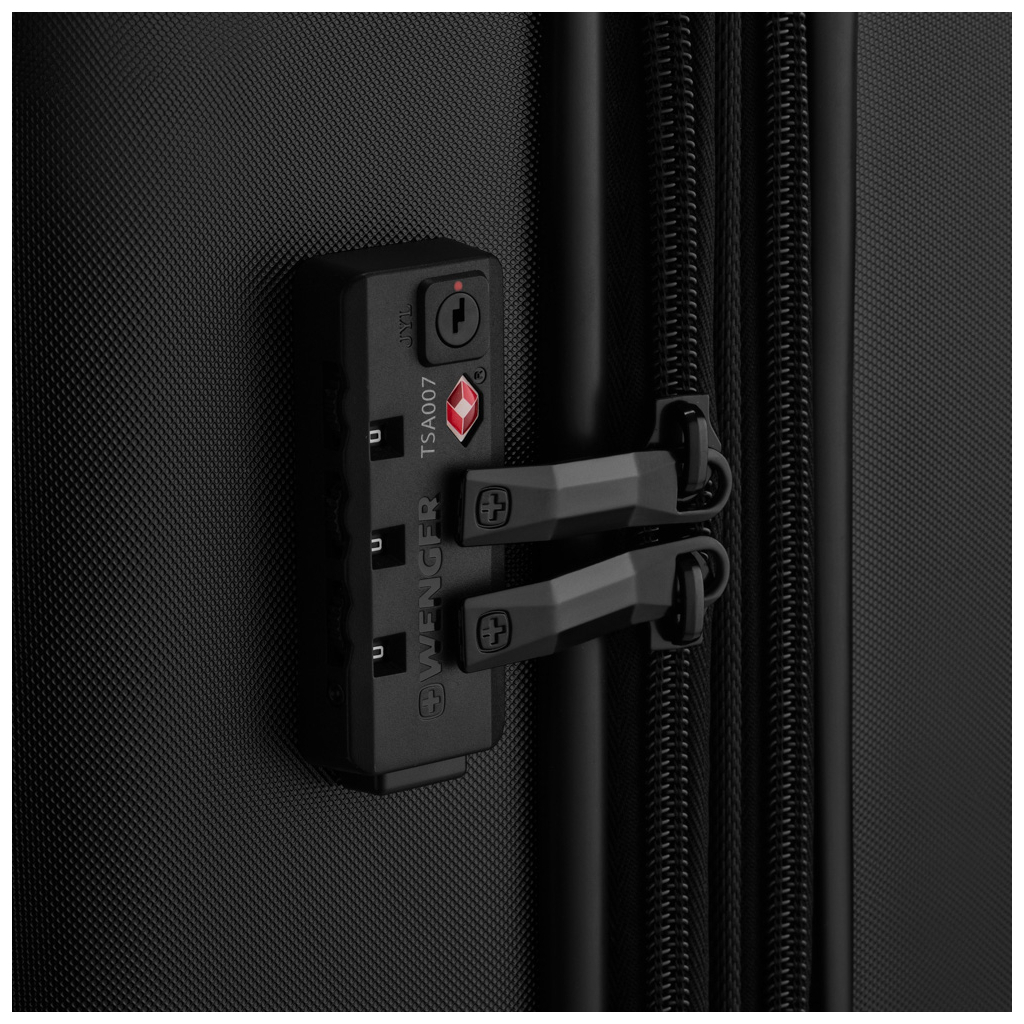 Валіза Wenger Oryson, велика, пластик, 4 колеса, чорна (653167) - зображення 9