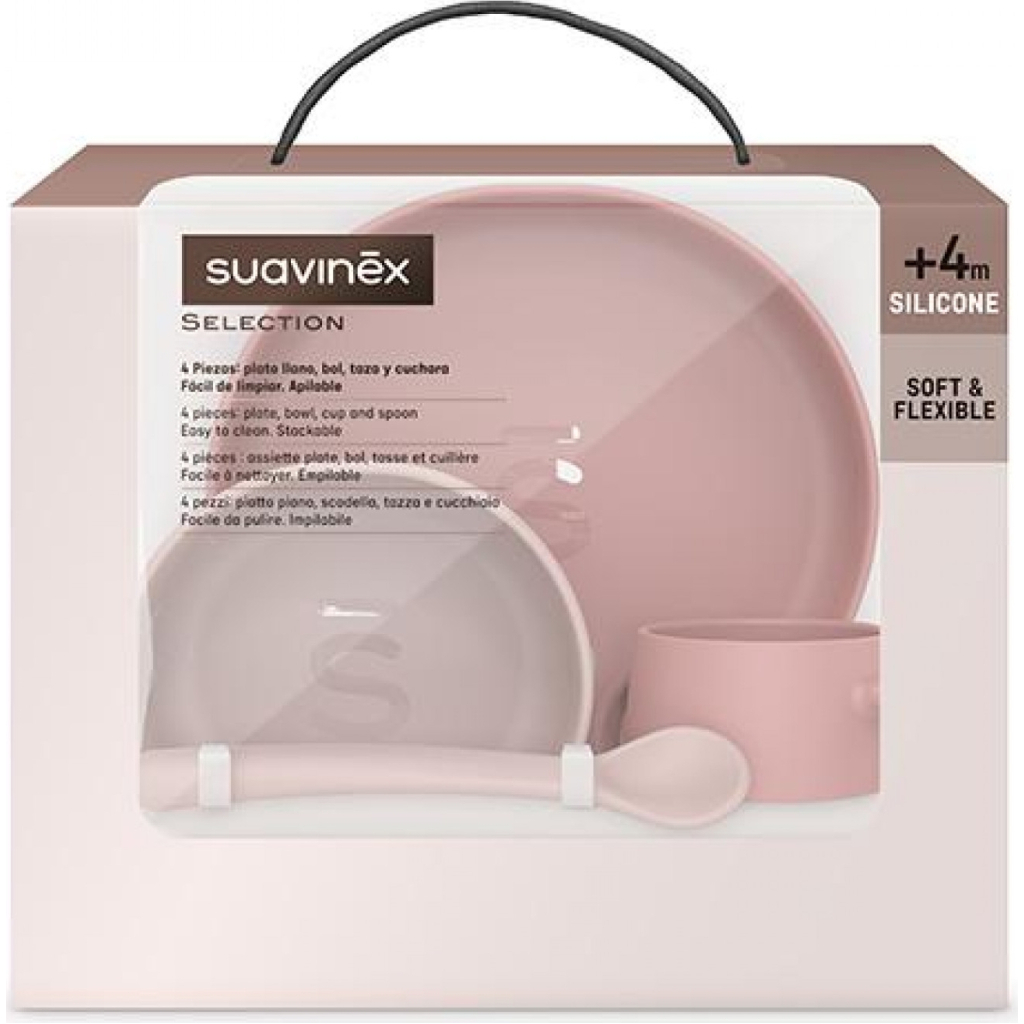 Набір дитячого посуду Suavinex Colour Essence рожевий (401543) - зображення 3