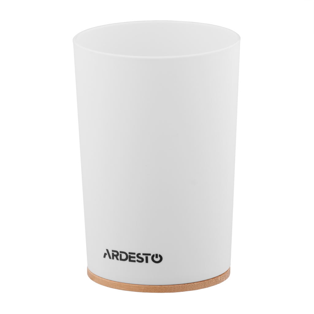 Стакан для ванної кімнати Ardesto Minimalism Білий (ARHB3105WB) - изображение 1