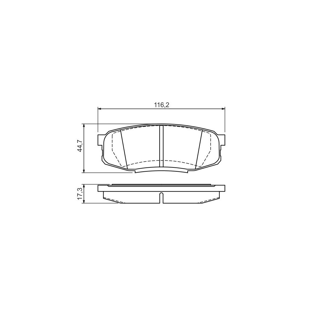 Гальмівні колодки Bosch 0 986 494 380 - зображення 1