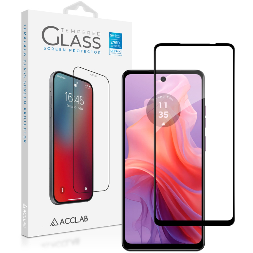 Скло захисне ACCLAB Full Glue MOTO E14 Black (1283126597688) - зображення 1